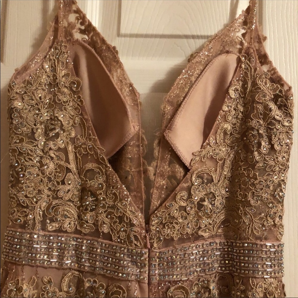 Rose gold prom dress - Picture 7 of 10